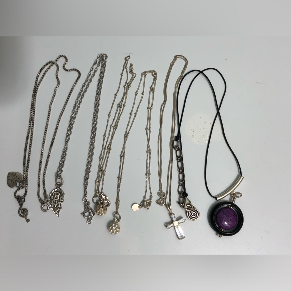 Sterling silver Necklaces Lot Of Jewelry - Picture 2 of 8